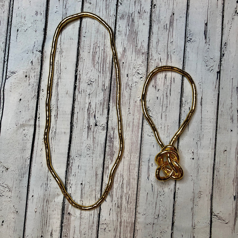 Bendy Gold Necklace 8mm
